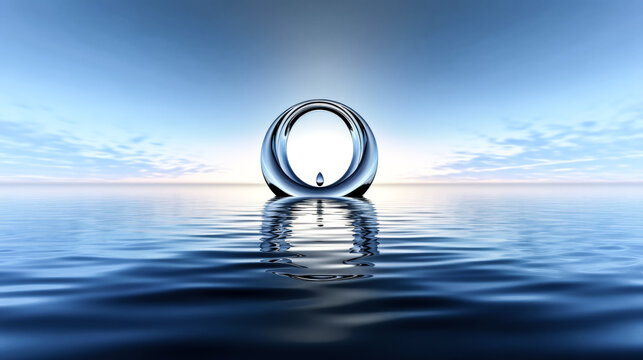 An abstract surreal background with geometric infinit was created - generative ai