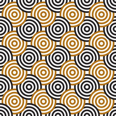 Overlapping Circles Seamless Pattern 