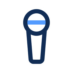 microphone outline color icon