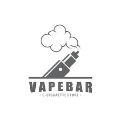 Vape or E-Cigarette Logo Template