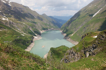 Kaprun Hochgebirgsstauseen - water reservoirs in mountains, Kaprun, Austria