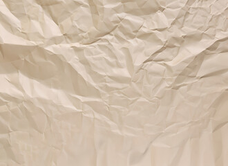 Beige Paper, crumpled paper. Abstract style paper texture grainy textured background