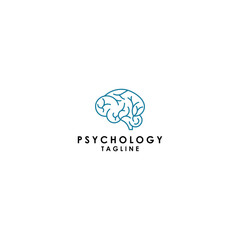 Psychology logo design icon template