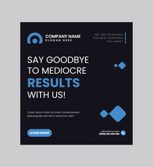 Digital business marketing banner for social media post template, We are digital marketing experts, and We find new ways to market you digitally, Your business needs attention