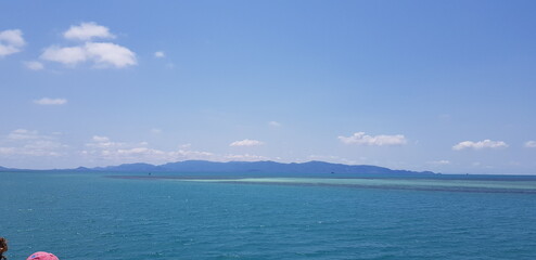 Strand, insel, meer, horizont, thailand