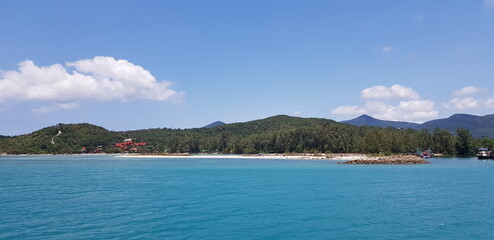 Fototapeta premium Strand, insel, meer, horizont, thailand