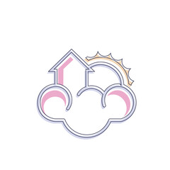sun cloud icon