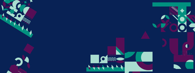 Vector flat design geometric pattern mobile design colorful colourful