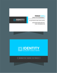 Modern minimal business card template design. Professional visiting card layout design. Simple and clean corporate calling card template.