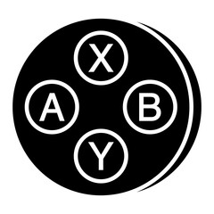 Editable design icon of control buttons