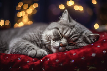 chrystmas cat and dog