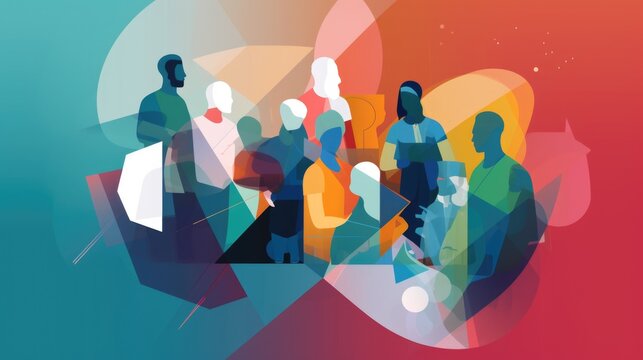 Team Collaboration: Concept-based metaphor display with logical visual hierarchy. Generative Ai