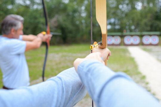 the view of an archers bow