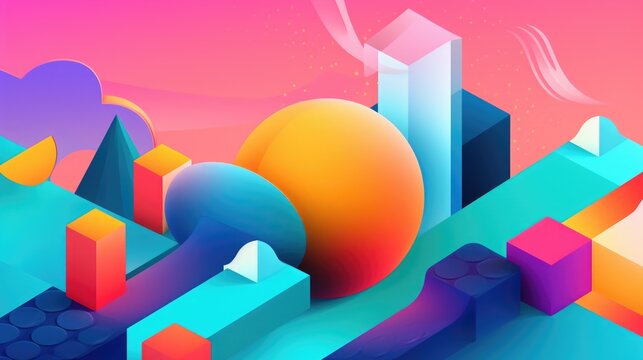 Team Collaboration: Intellectual metaphor model with well-arranged visual elements. Generative Ai