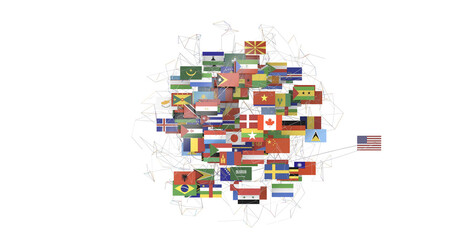 Global communication, international messaging and translation concept - PNG transparent