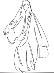 muslim woman shopping