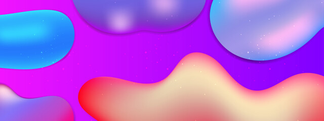 Vector abstract colorful colourful gradient background with fluid shapes