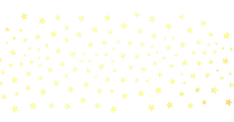 Stars - Holiday golden decoration, glitter frame isolated - - PNG transparent