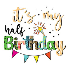 Fototapeta premium Birthday Sublimation Design