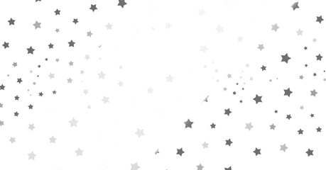 Silver star of confetti. - png transparent