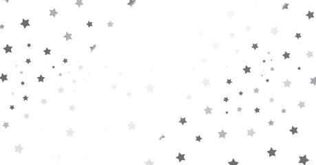 Silver star of confetti. - png transparent