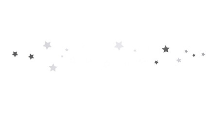 Silver stars falling from the sky. Abstract arc background. Glitter pattern for banner. - png transparent