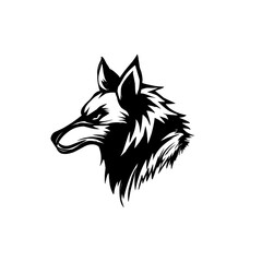Wolf Vintage Logo Stock Vector