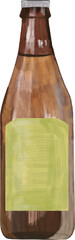 Clip art of beer bottle with gold label