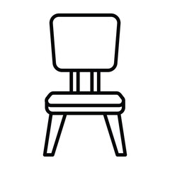 Chair icon vector on trendy design