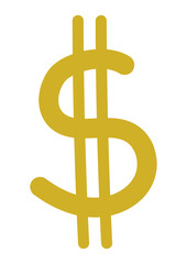 golden dollar sign