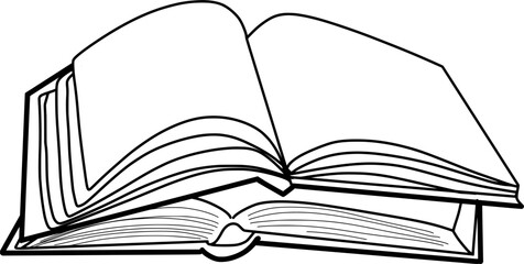 Stacks of books illustration