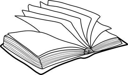 Stacks of books illustration