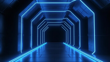 Gaming blue room neon light games wallpaper background