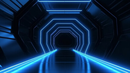 Gaming blue room neon light games wallpaper background