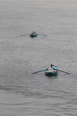 Barcas en el r&iacute;o Nilo