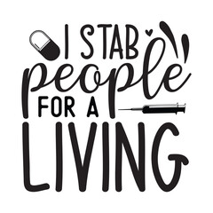 I stab people for a living SVG