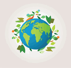 Amazing and Classic Earth Logos Earth Vectors for Business NGOs etc