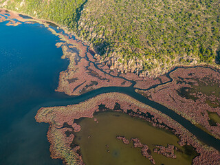 Gediz delta fishermen live in the river among the reeds.