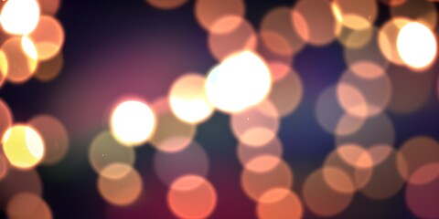 Obraz premium bokeh glowing blurry background wallpaper, Generative AI