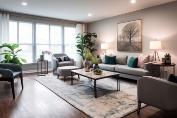 A Modern Residential Living Room