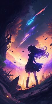 Anime Art Wallpaper Background