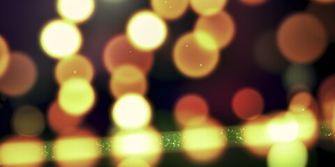 Obraz premium bokeh glowing blurry background wallpaper, Generative AI