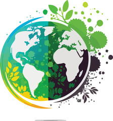 Amazing and Classic Earth Logos Earth Vectors for Business NGOs etc
