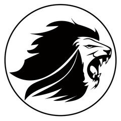 Lion vector icon. The animal symbol for the logo