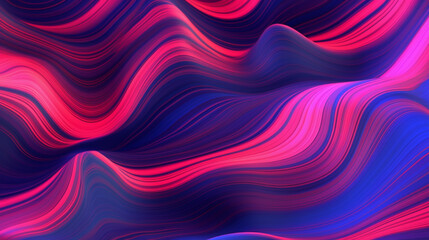 Dark Purple and Hot Pink Marble Wave Pattern with Prism Glitch Effect Abstract Background - Psychedelic Colorful Neon - Generative AI 