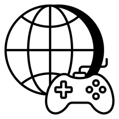Modern design icon of gamepad