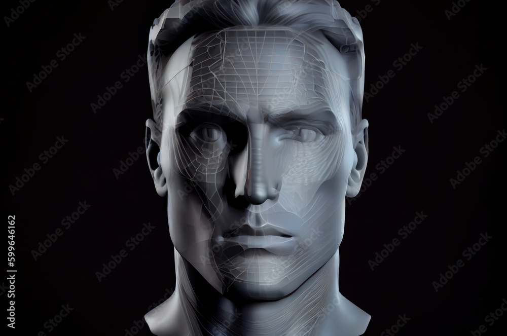 Poster computing code head design with copy space generative ai