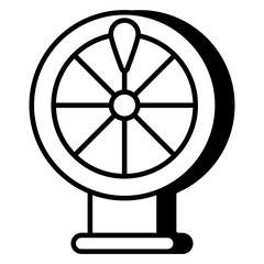 Obraz premium Premium download icon of fortune wheel 