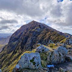 Snowdon in National Park Snowdonia in Wales