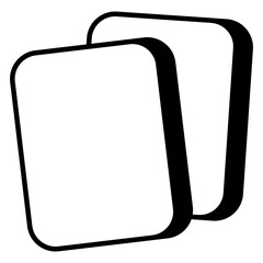 A unique design icon of penalty card